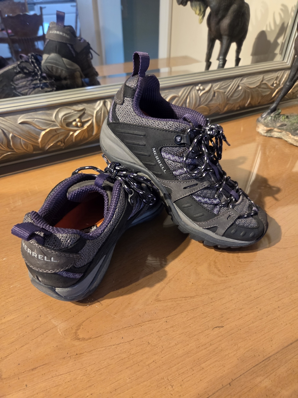 Merrell Purple and Gray Low-Cut Trail Shoes